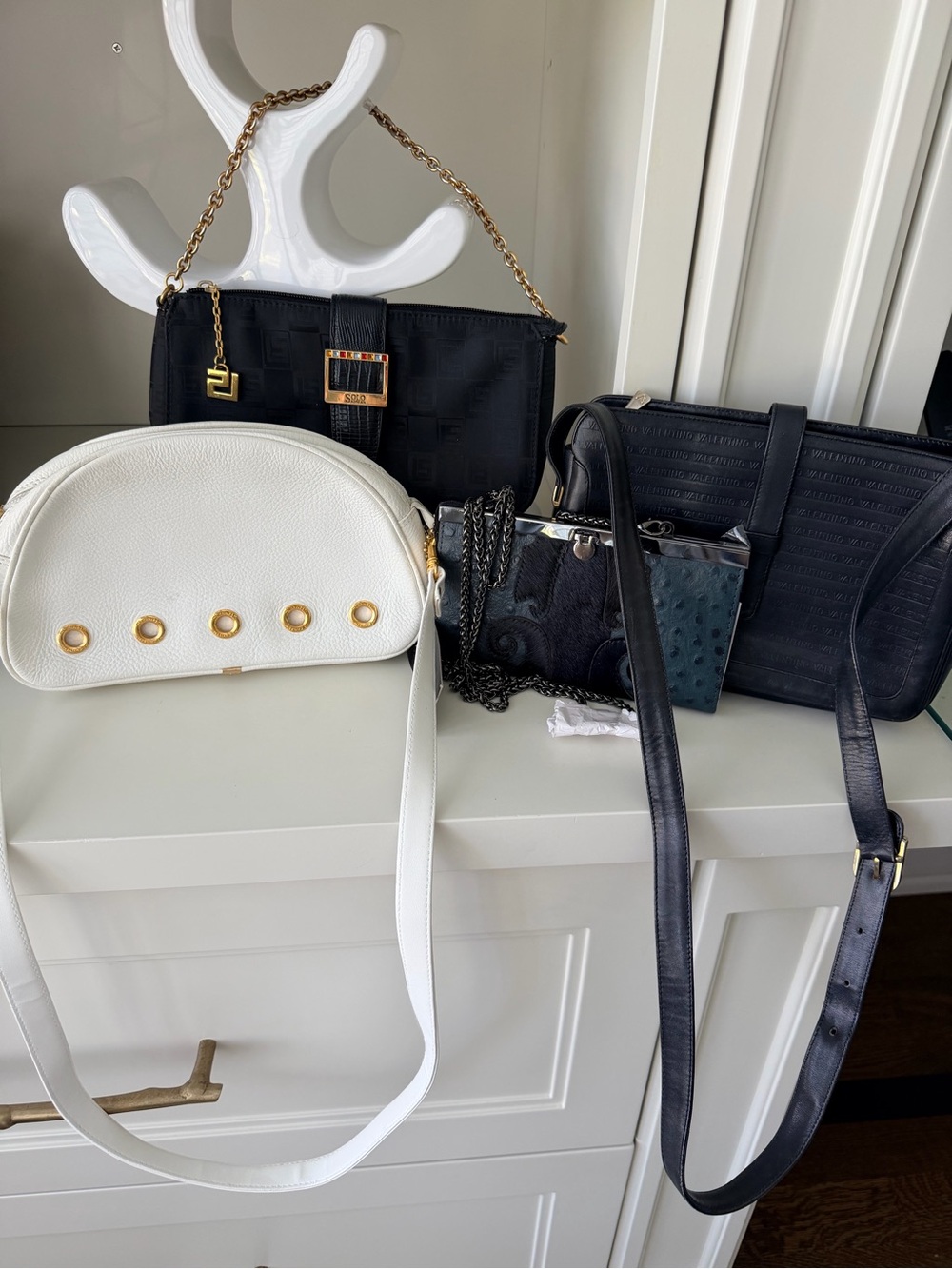 Vintage Purses Bags LOT BUNDLE X 4 DEAL!! Leather NEW & Excellent Preowned